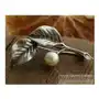 ALBA - srebrna broszka z perłą, kolor szary Sklep