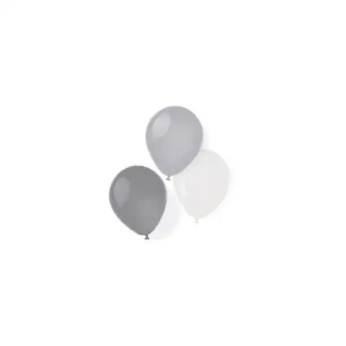 8 balonow lateksowych silver dream 25,4 cm/10" Amscan