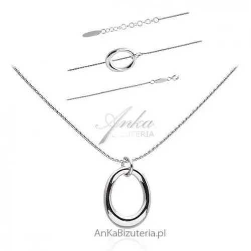 Ankabizuteria.pl komplet biżuterii srebrnej biżuteria srebrna włoska Anka biżuteria