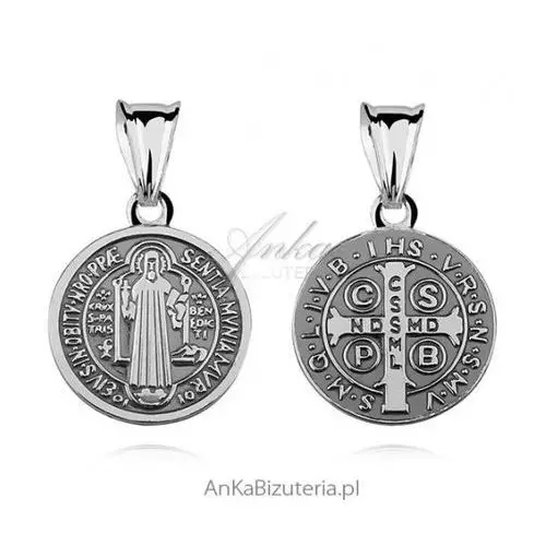 Ankabizuteria.pl medalik św. benedykt - srebrny medalik Anka biżuteria