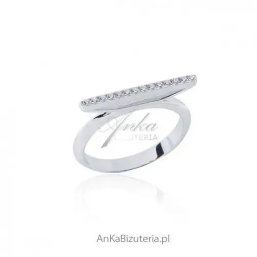 Anka biżuteria Ankabizuteria.pl modna biżuteria srebrna - pierścionek z cyrkoniami