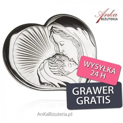 Anka biżuteria Ankabizuteria.pl obrazek madonna w sercu 10,59 cm