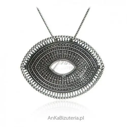 Ankabizuteria.pl oryginalna biżuteria srebrna zawieszka srebrna oksydowana Anka biżuteria