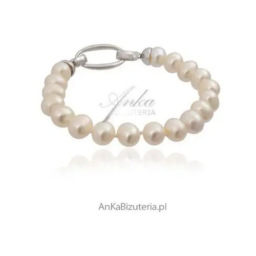 Ankabizuteria.pl piękna bransoletka z pereł w stylu lat 50. coco chanel Anka biżuteria