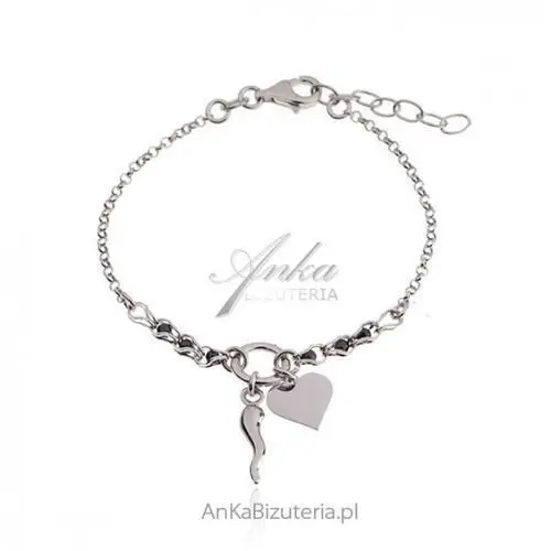 Ankabizuteria.pl Biżuteria na szczęście - bransoletka srebrne z kryształami