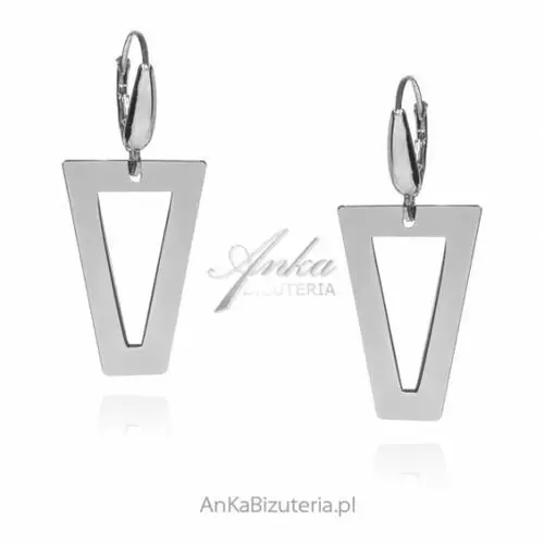 Ankabizuteria.pl Biżuteria srebrna moda włoska - kolczyki srebrne milano, kolor szary
