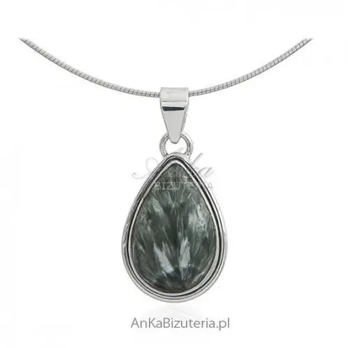 Ankabizuteria.pl Biżuteria srebrna z naturalnymi kamieniami - zawieszka z zielonym