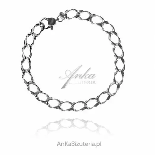 Ankabizuteria.pl Bransoletka srebrna damska - biżuteria włoska