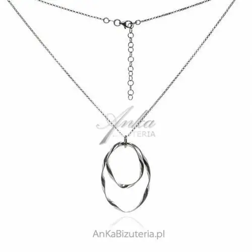 Ankabizuteria.pl Długi naszyjnik srebrny - elegancka biżuteria włoska