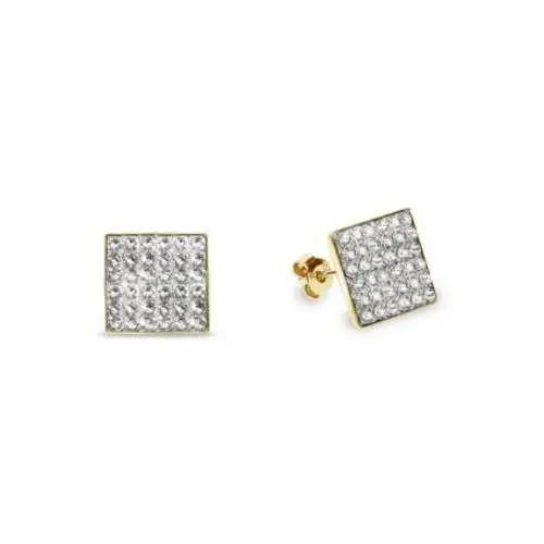 Ankabizuteria.pl Kolczyki srebrne pozłacane swarovski kingdom studs w kolorze crystal