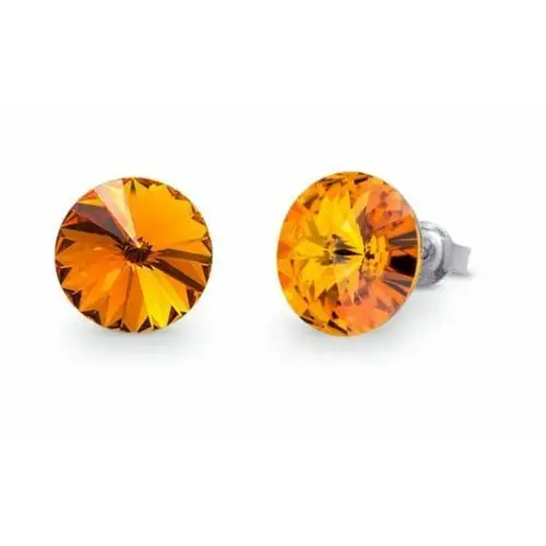 Ankabizuteria.pl Kolczyki srebrne pr. 925 swarovski candy studs w kolorze topaz