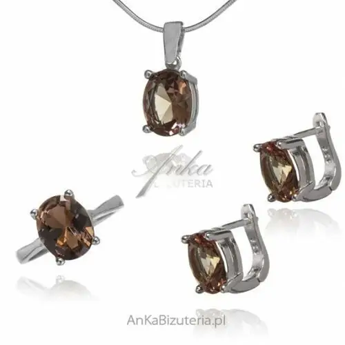Ankabizuteria.pl śliczny komplet biżuterii z wyjątkowym kamieniem sultanitem ankara