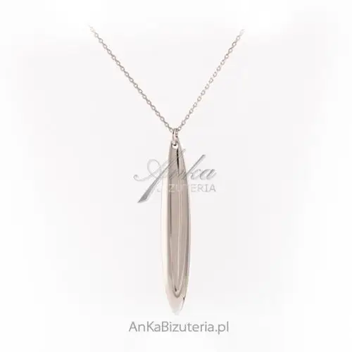Ankabizuteria.pl Srebrny naszyjnik długi sopel - elegancka biżuteria srebrna