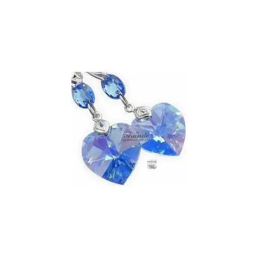 Arande Komplet swarovski crystals sapphire heart gloss