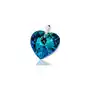 Kryształy Duży Wisiorek Blue Heart Srebro 925, 700398 Sklep