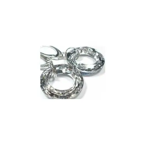 Kryształy Kolczyki Wisiorek Łańcuszek Silver Ring,11