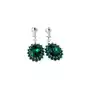 Kryształy Piękne Klipsy Royal Emerald Srebro Certyfikat, 700370 Sklep
