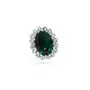 Kryształy piękny pierścionek royal emerald srebro Arande Sklep