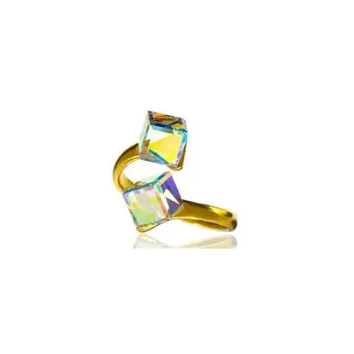 Kryształy Pierścionek Aurora Otwarty Złote Srebro, 700400