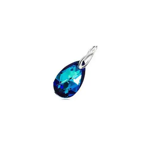 Kryształy Przepiękny Wisiorek Bermuda Blue Srebro, 700690