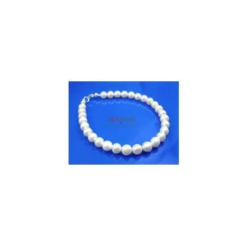Naturalne perły białe piękna bransoletka srebro Arande