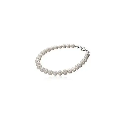 Naturalne perły białe piękna bransoletka srebro Arande