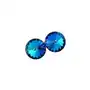 Nowe! Kryształy Piękne Kolczyki Bermuda Blue Paris 12 mm, kolor niebieski Sklep