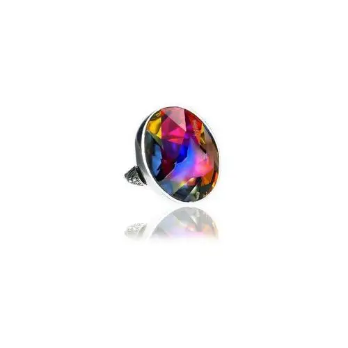 Nowe kryształy pierścionek volcano jean paul gaultier srebro Arande