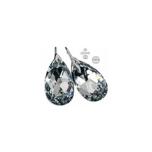 Arande Nowe swarovski duże kolczyki 28mm comet srebro certyfikat