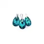 NOWE SWAROVSKI turkusowy komplet TURQUOISE SREBRO,60 Sklep