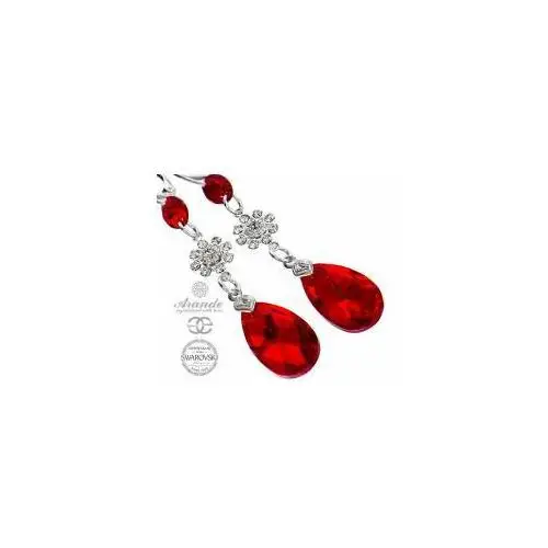 Arande Nowe! swarovski unikatowe kolczyki siam feel gloss