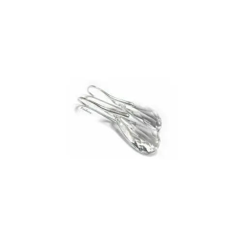 OKAZJA Kryształy piękne kolczyki SREBRO 24 Crystal, kolor szary