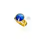 Piękny pierścionek kryształy royal blue paris gold złote srebro certyfikat Arande Sklep