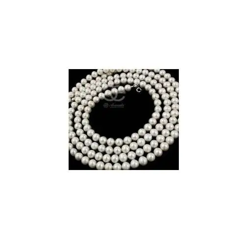 Arande Prawdziwe perły długi piękny naszyjnik 160 srebro