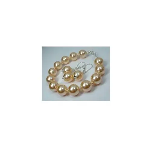 Promocja swarovski perły komplet srebro różowy Arande