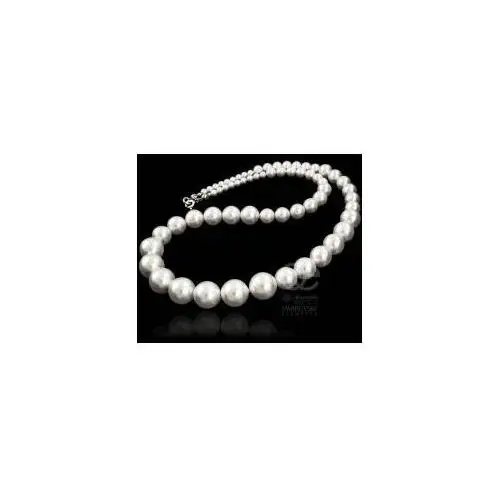 Arande Swarovski białe perły piękny naszyjnik srebro