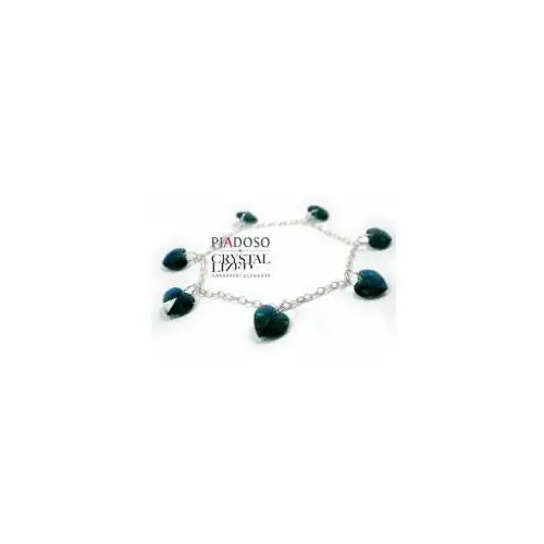 Arande Swarovski bransoletka srebro emerald ab certyfikat