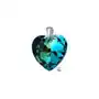 SWAROVSKI DUŻY WISIOREK SERCE BERMUDA BLUE SREBRO,96 Sklep