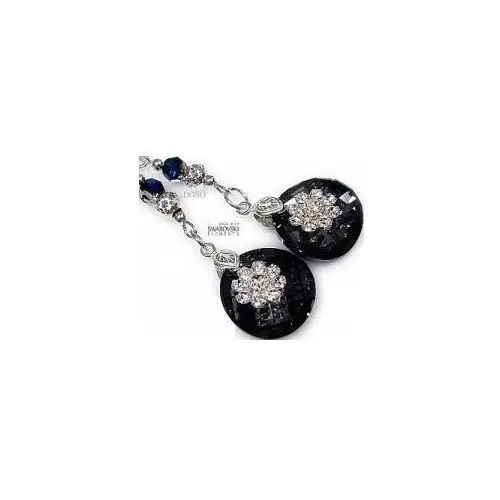 Swarovski kolczyki black diamond milo srebro Arande