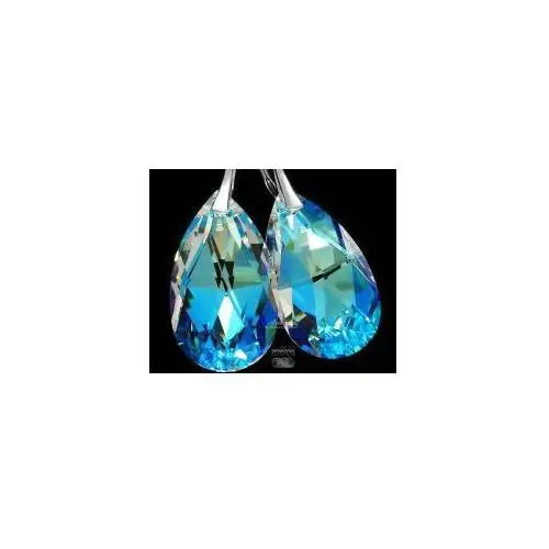 SWAROVSKI kolczyki BLUE AURORA HOLOGRAM OKAZJA,34