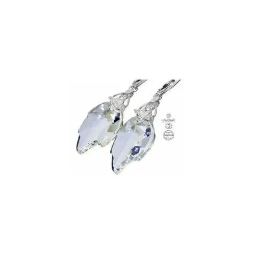 SWAROVSKI kolczyki MOONLIGHT LEAF LONG SREBRO