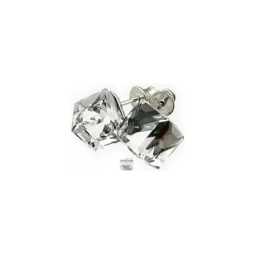 Arande Swarovski kolczyki srebro crystal cube certyfikat