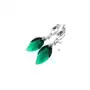 Arande Swarovski piękne długie kolczyki emerald leaf Sklep
