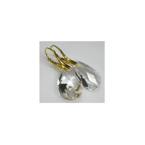 Swarovski piękne kolczyki crystal złote srebro Arande