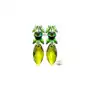 SWAROVSKI piękne kolczyki GREEN NAWI SREBRO, kolor zielony Sklep