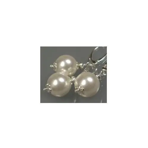 Swarovski piękny komplet srebro perły certyfikat Arande