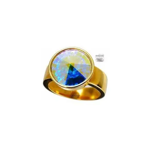 Swarovski piękny pierścionek aurora złote srebro Arande