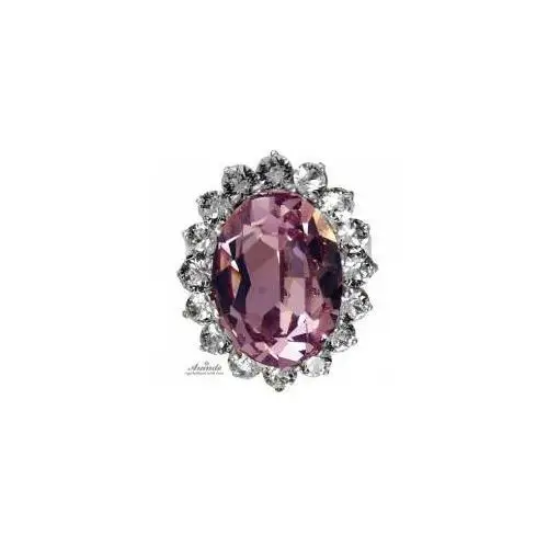 SWAROVSKI piękny pierścionek ROYAL AMETHYST SREBRO,58
