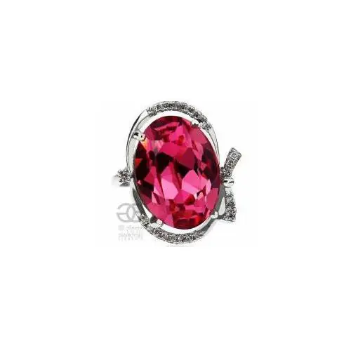Swarovski piękny różowy pierścionek rose srebro Arande