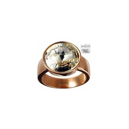 Swarovski pierścionek crystal różowe złoto srebro Arande